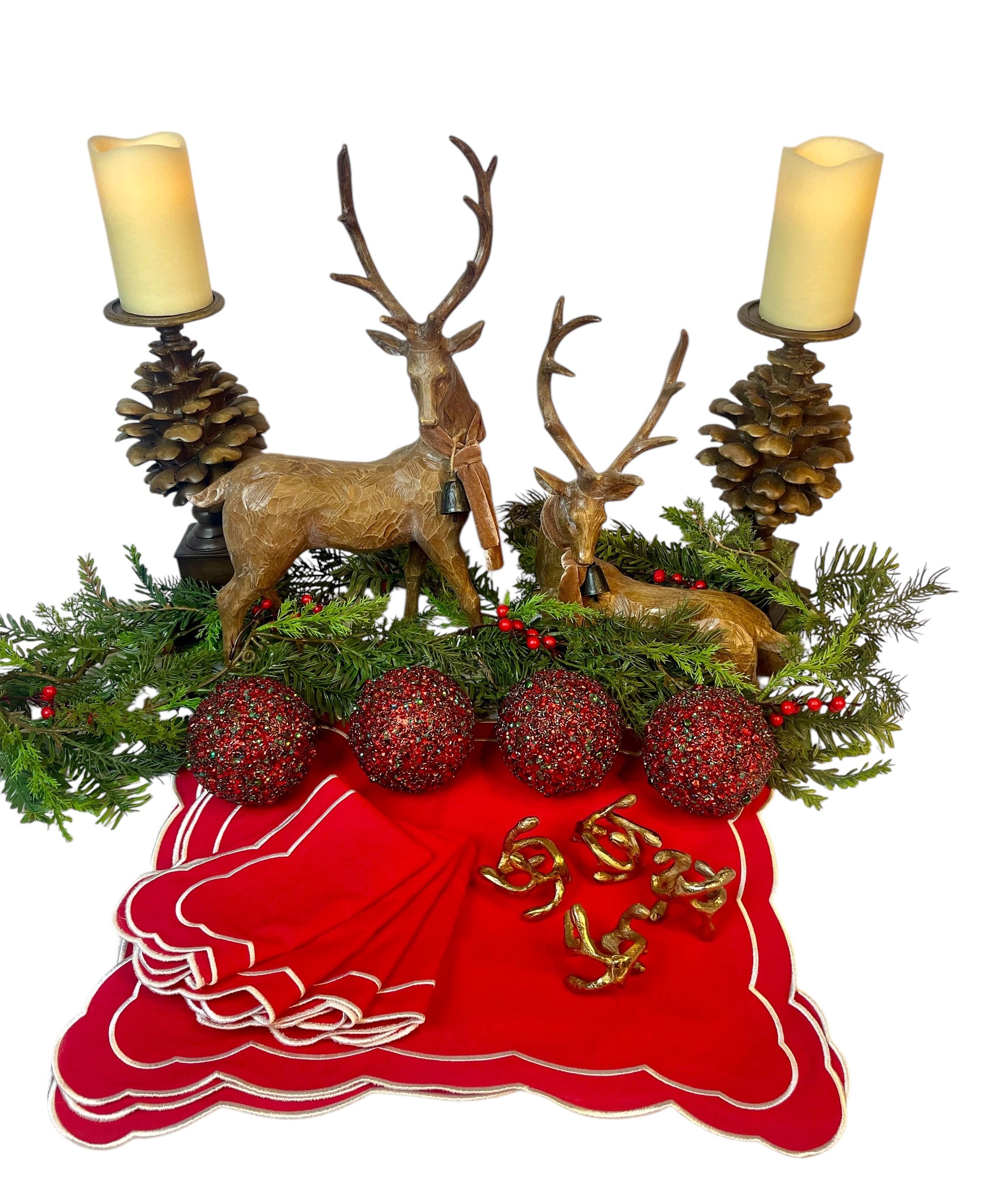 Holiday in Buckhead Standard Box (Tablescape + Linen Service for 4)