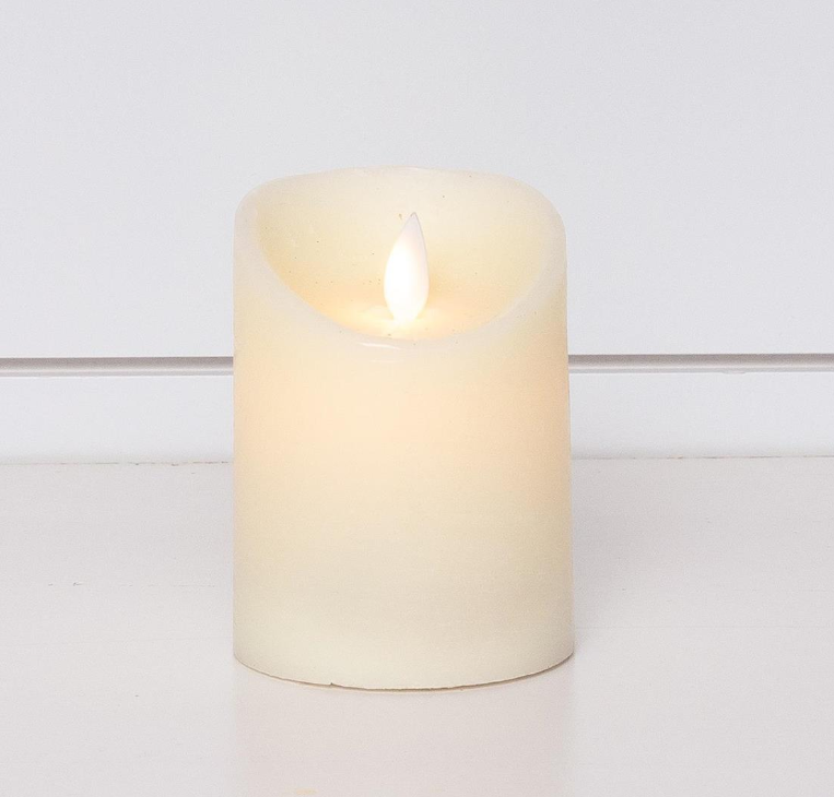 LED Ivory Candle Pillar Small - Regular