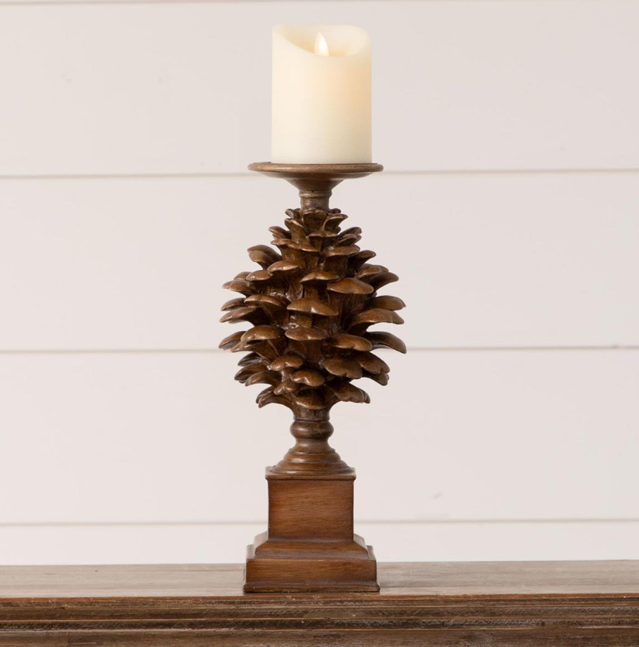 Forest Pinecone Candle Holder